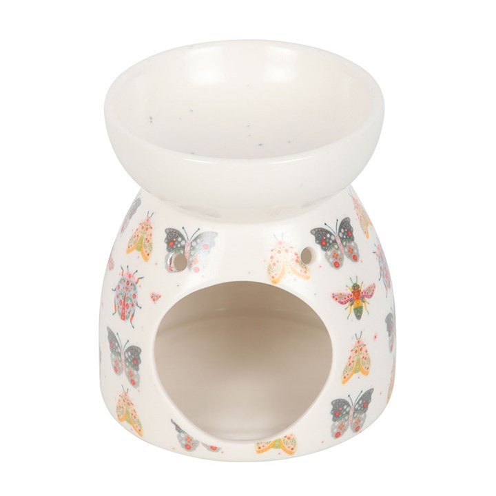 Floral Bug Print Oil Burner and Wax Warmer