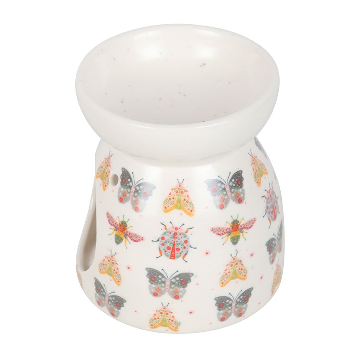 Floral Bug Print Oil Burner and Wax Warmer