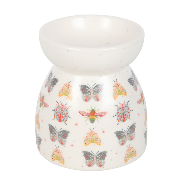Floral Bug Print Oil Burner and Wax Warmer