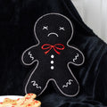 Spooky Gingerbread Man Boucle Cushion