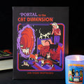 19x25cm The Cat Dimension Canvas Plaque by Steven Rhodes