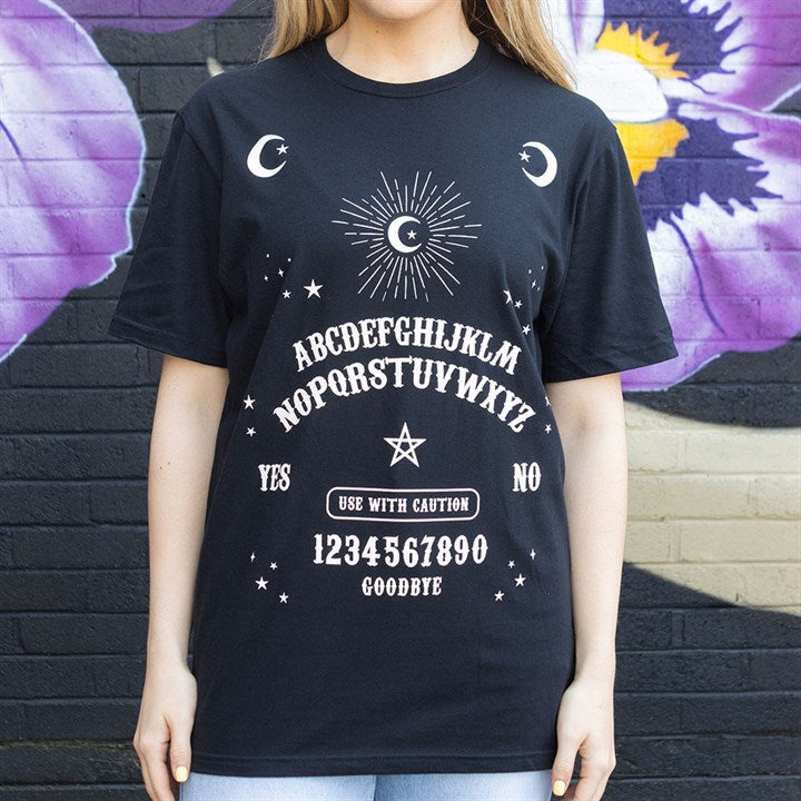 Black Talking Board Unisex T-shirt Size L