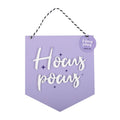 Purple Hocus Pocus Hanging Sign
