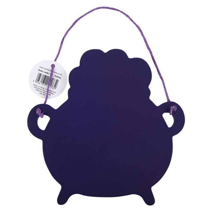 Hocus Pocus Cauldron Shaped Hanging Sign